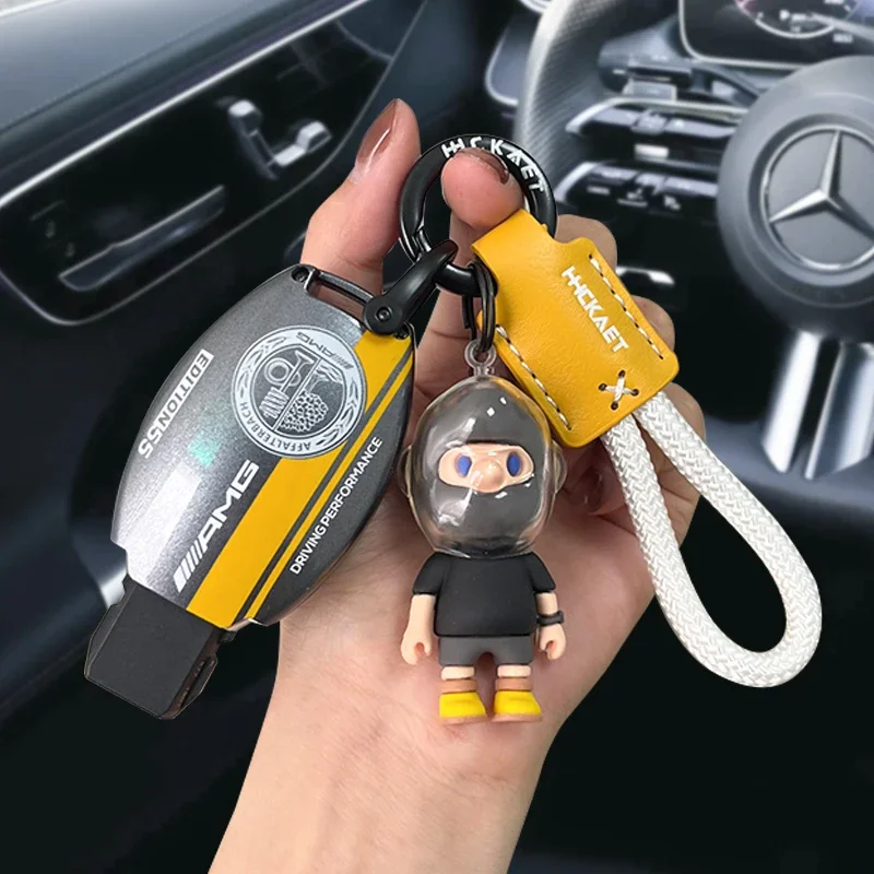 Car Zinc Key Case Bag Metal Key Shell For Mercedes-Benz A B C E G S V Class GLA GLC GLE GLK Vito Sprinter SL SLK Viano ML