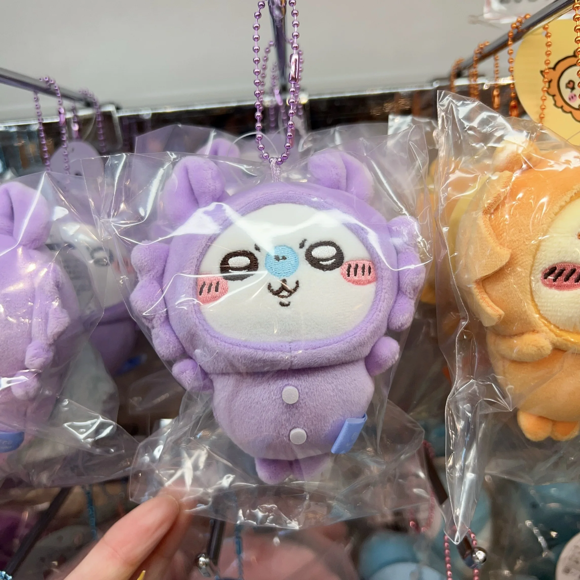 

MINISO Япония Chiikawa пижамы вечерние Hachiware каштановый кулон милый и забавный мультфильм Усаги брелок автомобильные подвесные украшения