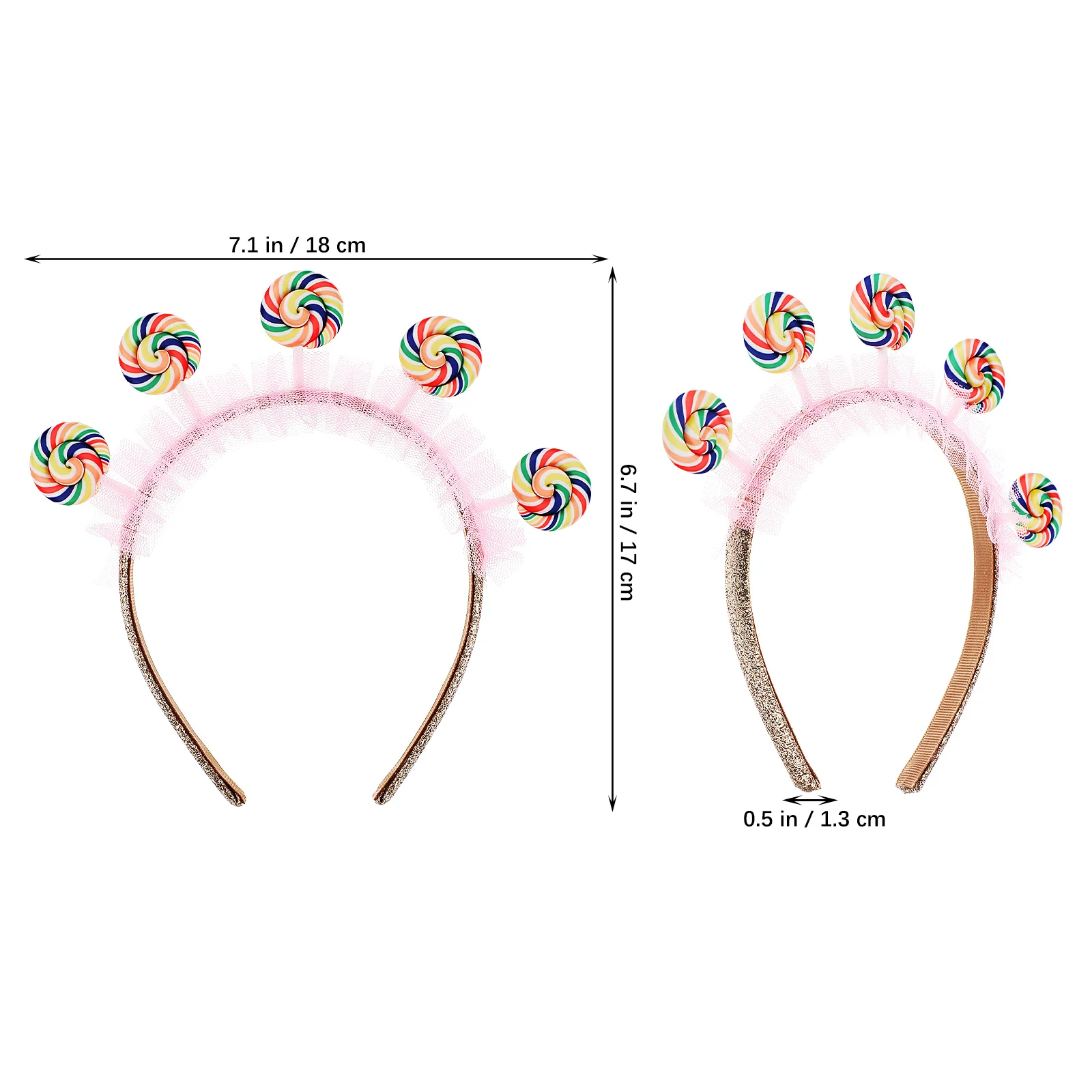 

Children's Headband Candy Cartoon Toddler Accessories Plastic Hair Hoop Birthday Party Daily Wear