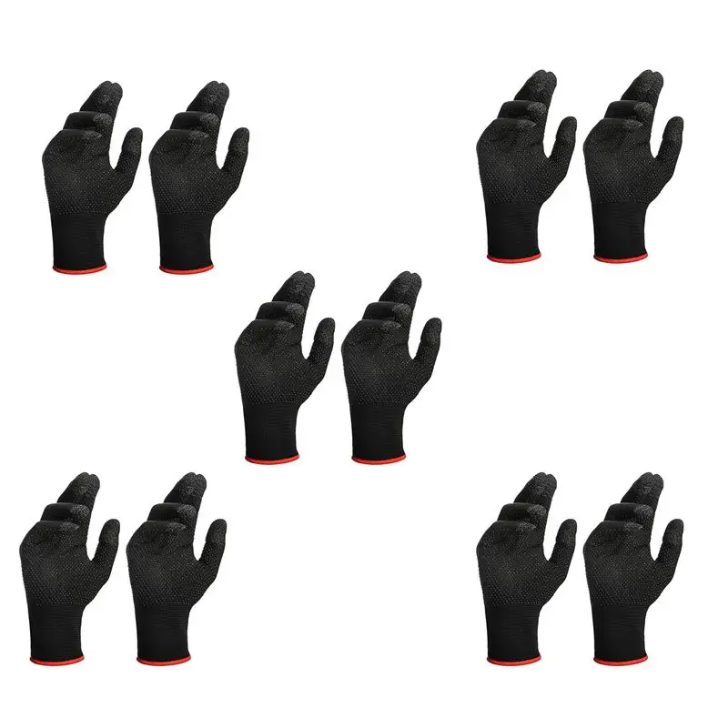 10Pcs Game Gloves For PUBG Sweat Proof Non-Scratch Sensitive Press Screen Gaming Finger Thumb Sleeve Gloves