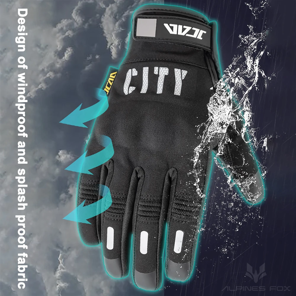Autumn Motorcycle Gloves Men Women Touch Screen Windproof Motorbike Racing Luvas Outdoor Sports Cycling Splashproof Gloves