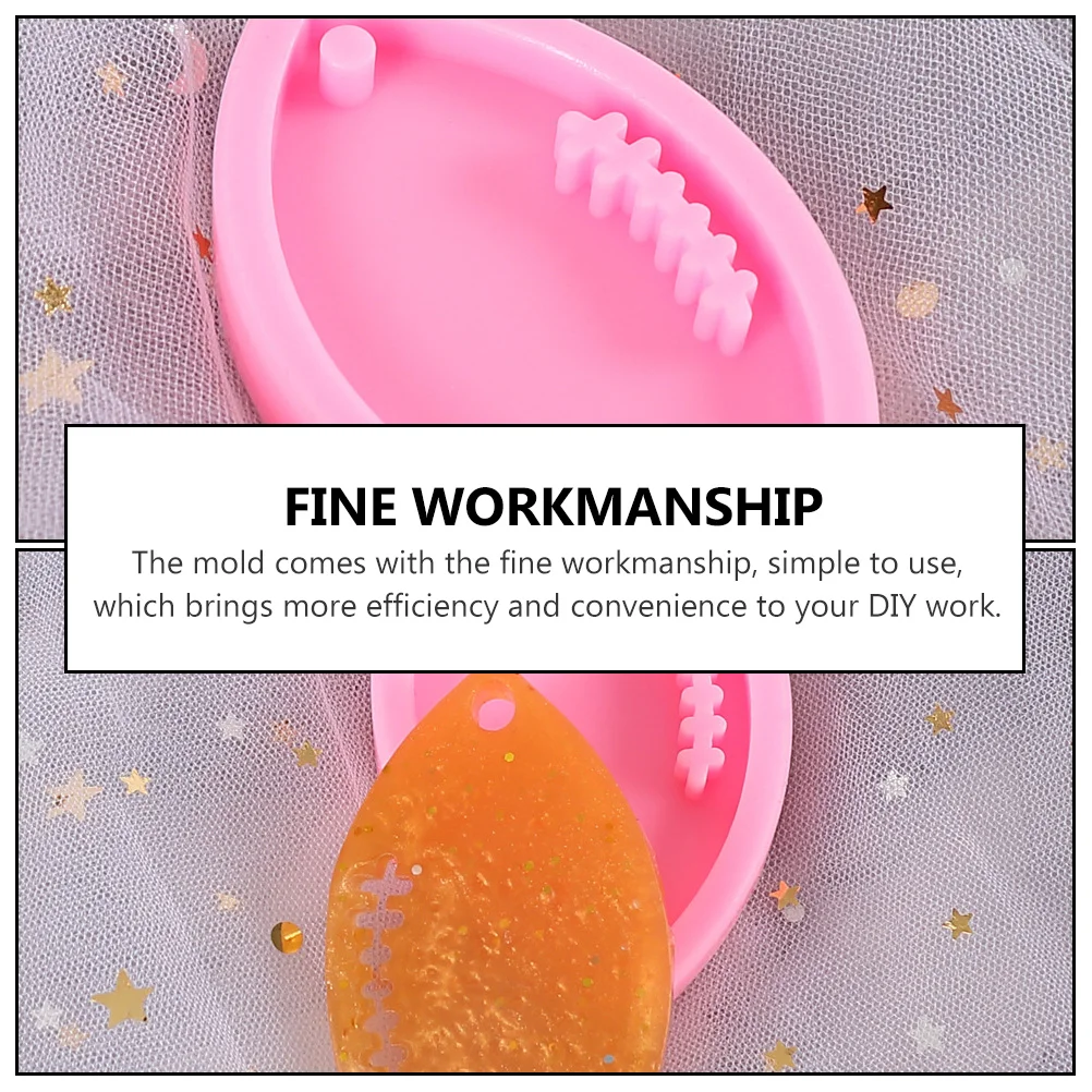 

1pc Creative Silicone Mold Keychain DIY Tool for Pendant Chocolate Crafts Durable Crystal Glue Mould with Unique for Handmade