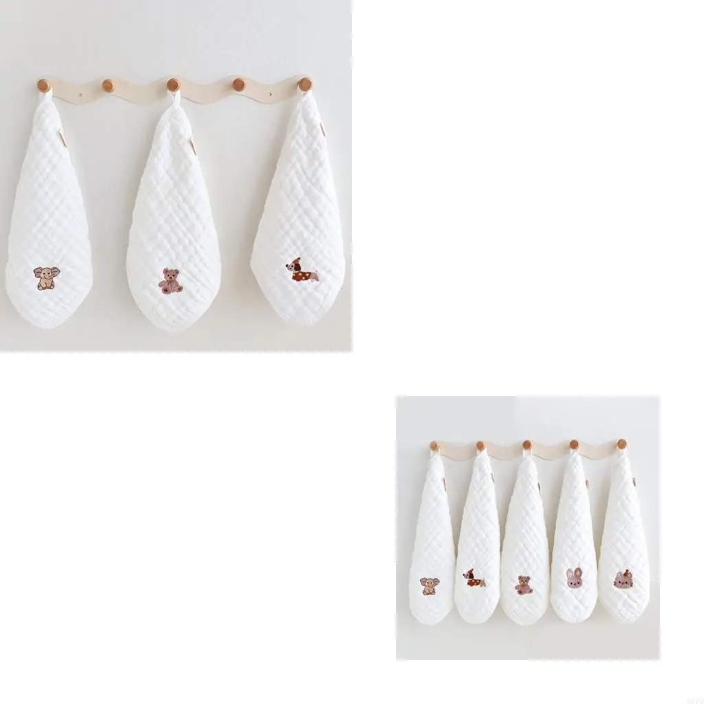 Handuk Persegi Bayi 25X25Cm Handuk Air Liur Bayi Kain Air Liur Balita 6 Lapis