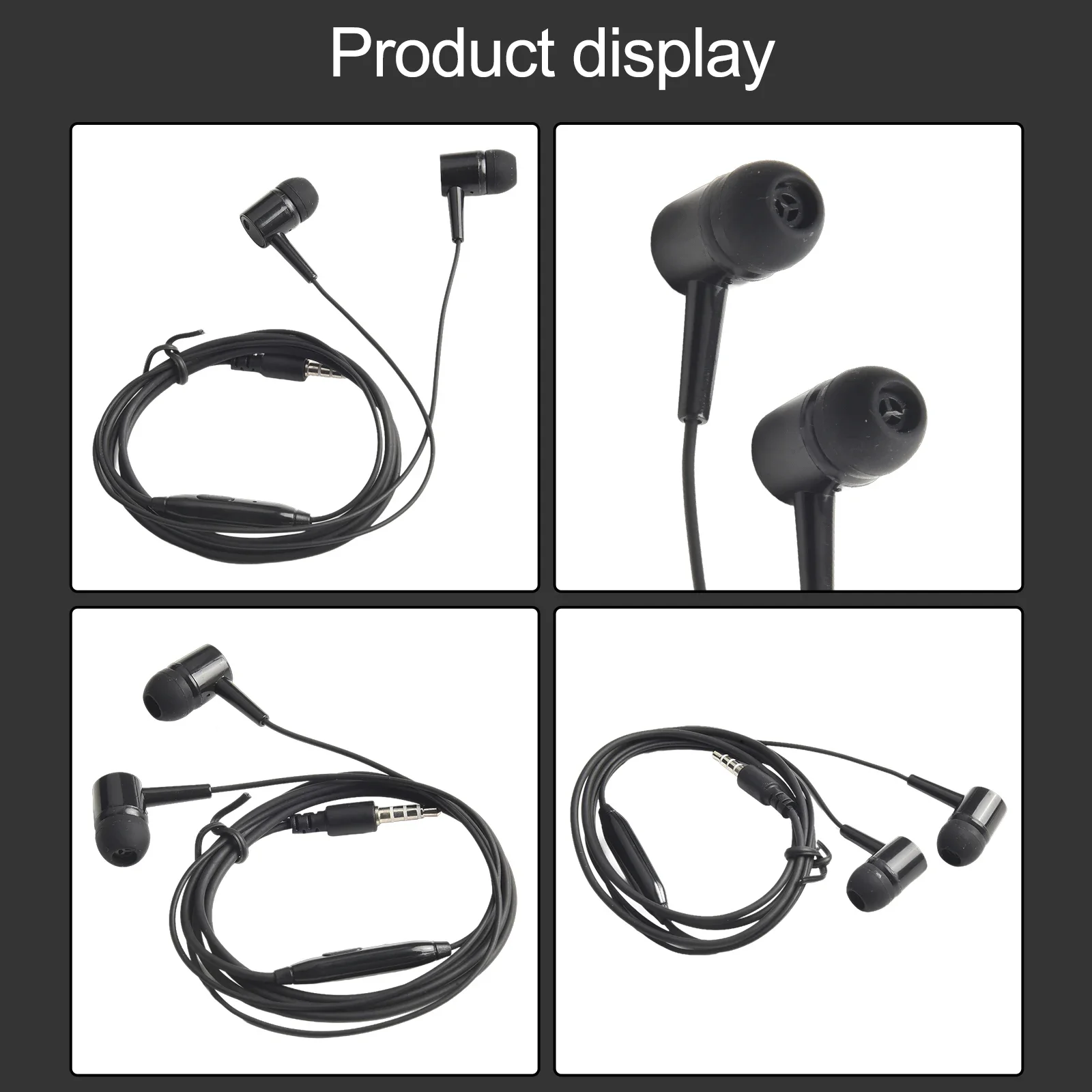 Écouteurs Compacts avec Micro Intégré, Compatibles avec les Smartphones et les Tablettes