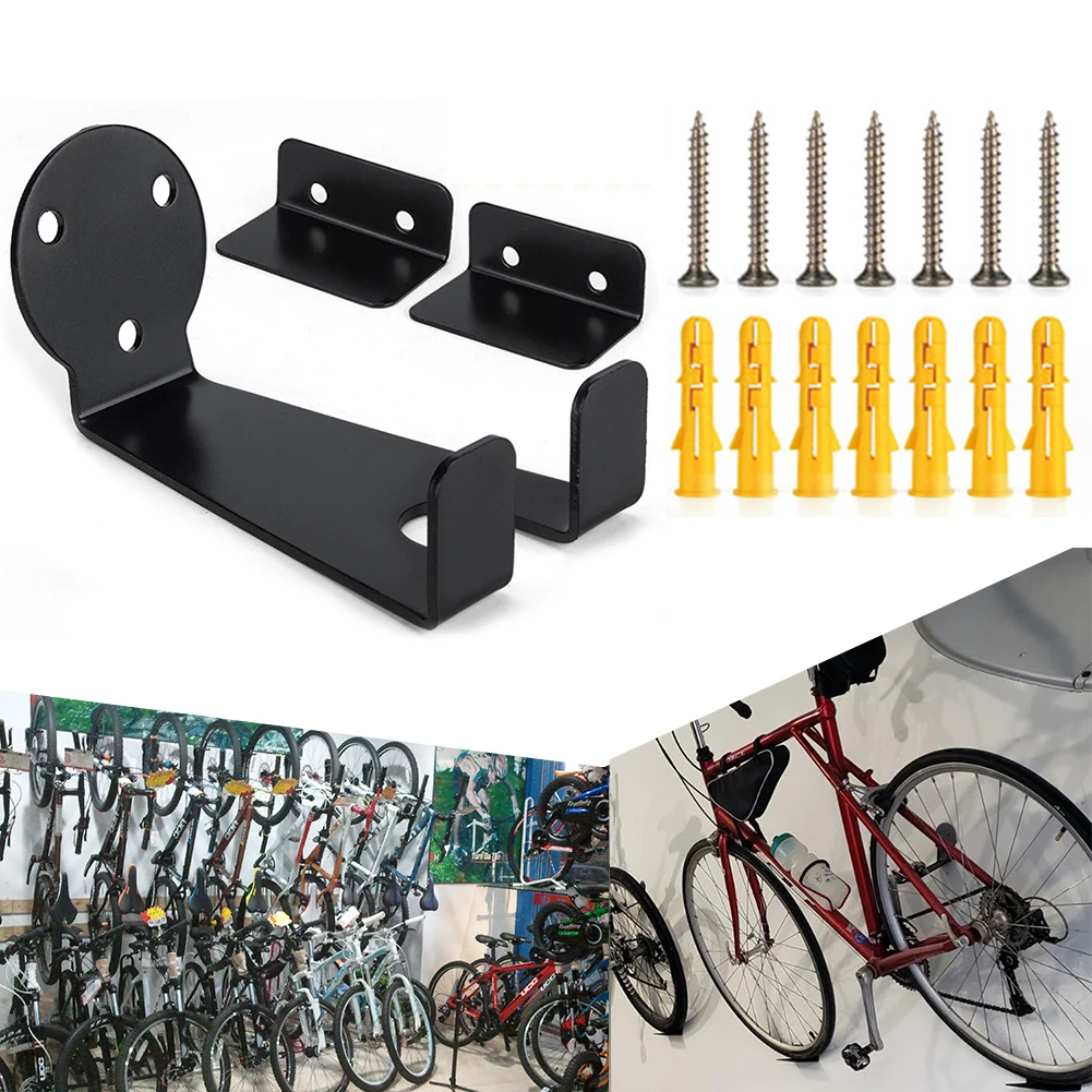 Iron Bike Holder Mount Hook Showing Stand Bicycle Pedal Wall Mounted Storage Hanger Display Racks Cycling Accessories - view 3