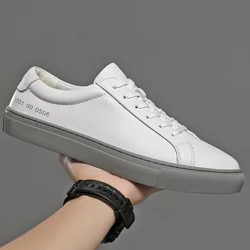 Genuine Leather Men's Shoes Men Casual Shoes Brand Fashion Sneakers Korean Version Of Trendy Shoes New