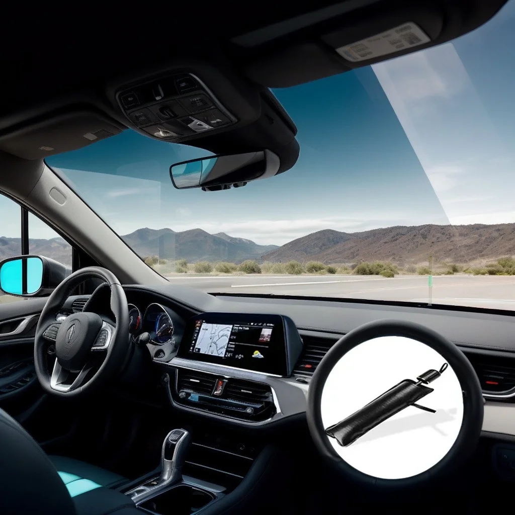 

​​Car Windshield Sun Shade - Silver Foldable UV Resistant Sun Visor with Adhesive​​