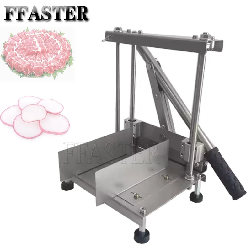 

Household Manual Food Fruit Slicer Lamb Beef Slicer Frozen Meat Cutting Machine Mutton Rolls Cutter Adjustable Thickness