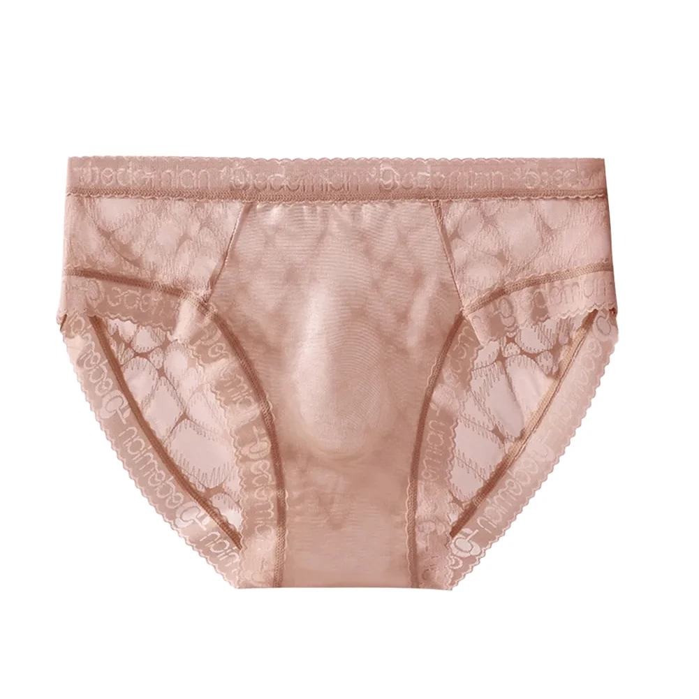 1pc Fashion Mens Panties Lace Mesh Pouch Seamless Underwear Lingerie Comfortable See Through Briefs Man Intimates - Image 3