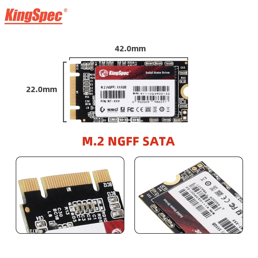 Imagem -05 - Kingspec M.2 Ssd Ngff 512gb 1tb 2tb Disco Rígido 2242 Sata Ssd 256gb 128gb Sataiii gb s Disco Rígido para Laptop Destop Thinkpad 240gb 120gb 480gb m2 Disco Rígido Disco de Estado Sólido para Computador Laptop pc