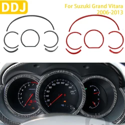 For Suzuki Grand Vitara 2006 2007 2008 2009 2010 2011 2012 2013 Accessories Carbon Fiber Car Speedometer Surround Trim Sticker