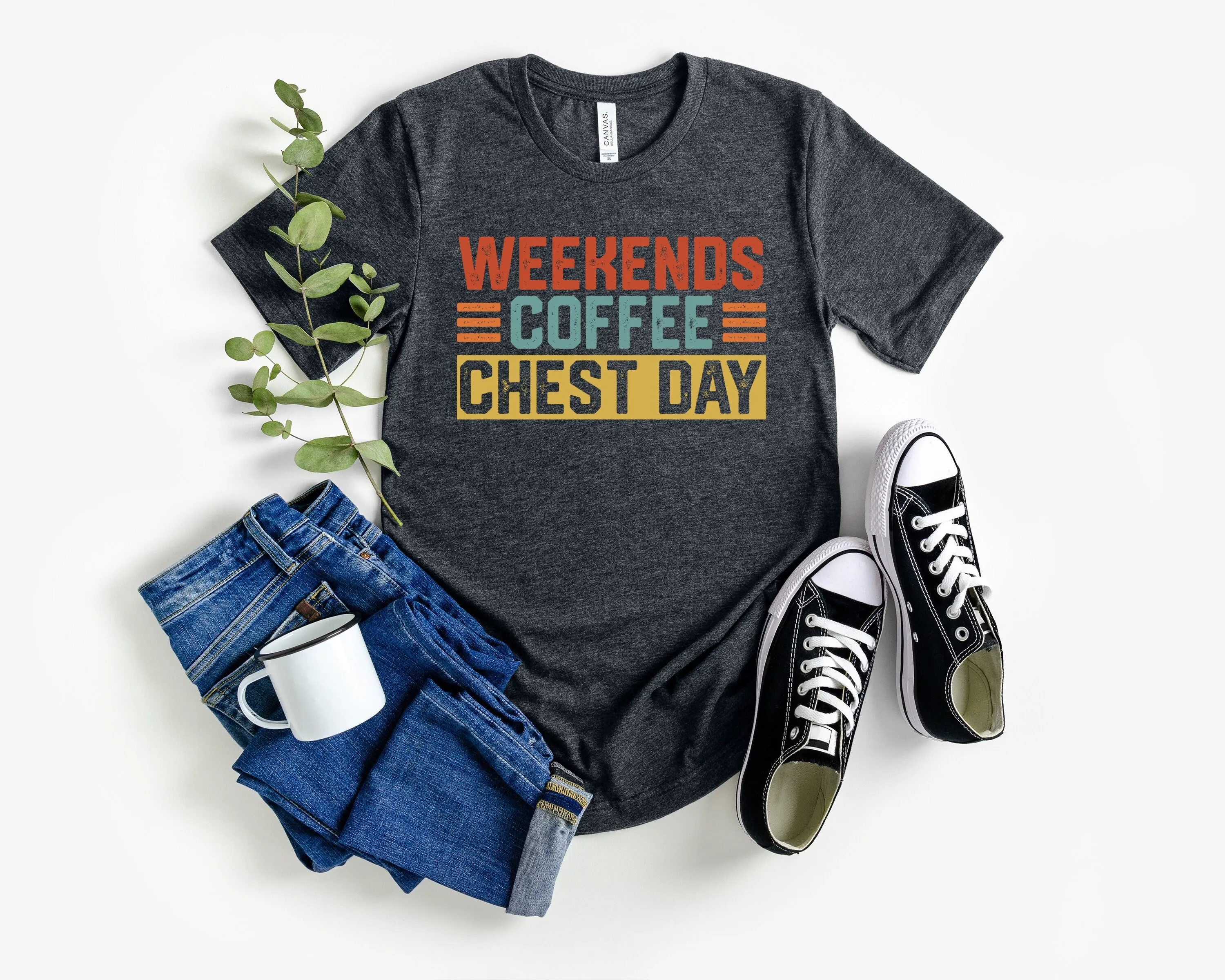 

Funny chest day shirt gym lover t workout tee