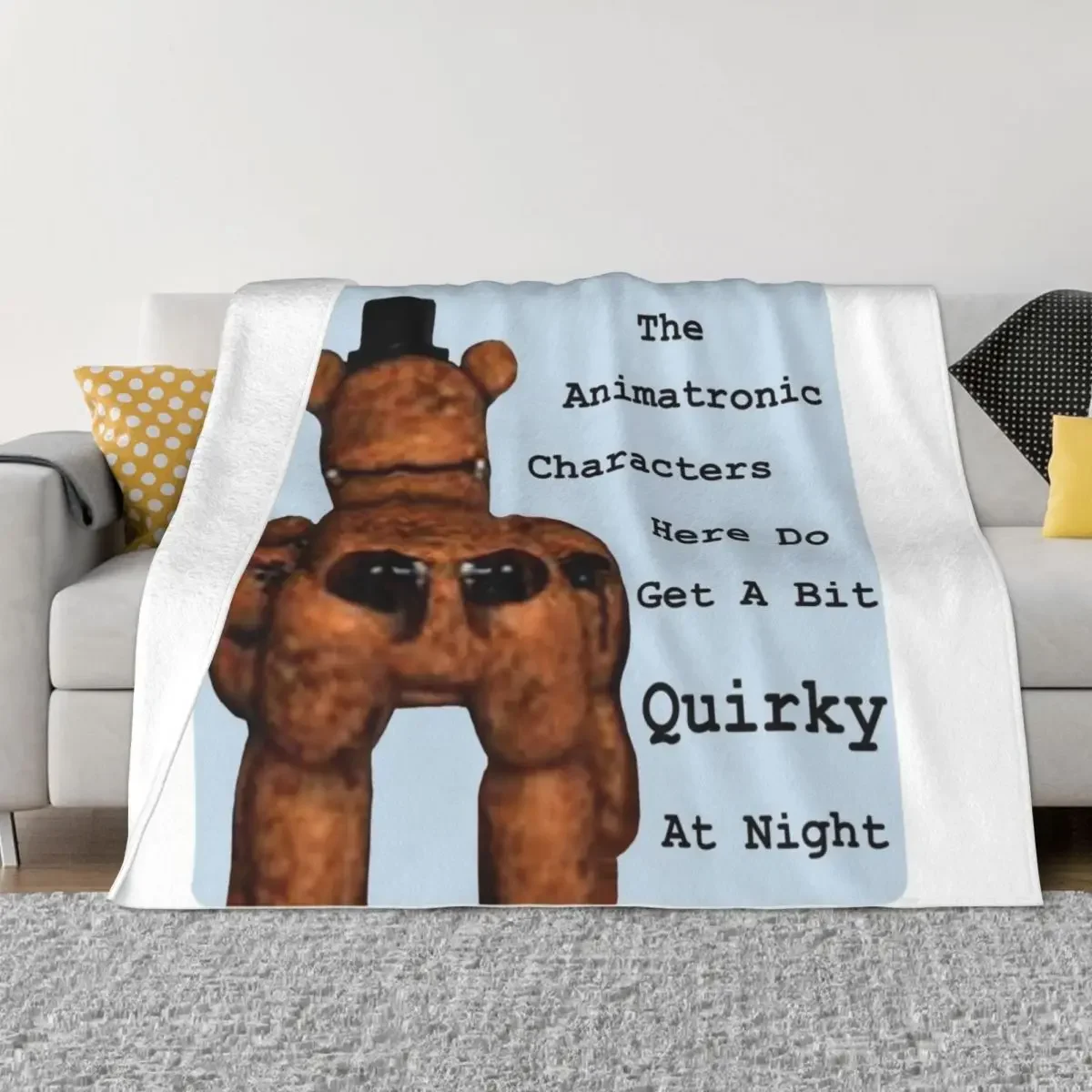 Quirky Animatronics Throw Blanket Dorm Room Essentials warm for winter Blankets For Baby For Sofa Thin Decorative Sofa Blankets