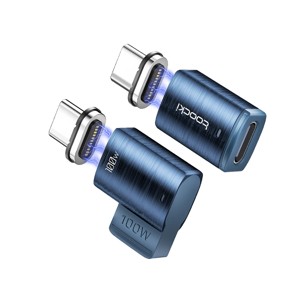 Toocki 100 W magnetischer OTG-Adapter USB Typ C auf Typ C magnetischer Schnellladekonverter für Samsung Xiaomi Huawei MacBook Laptop