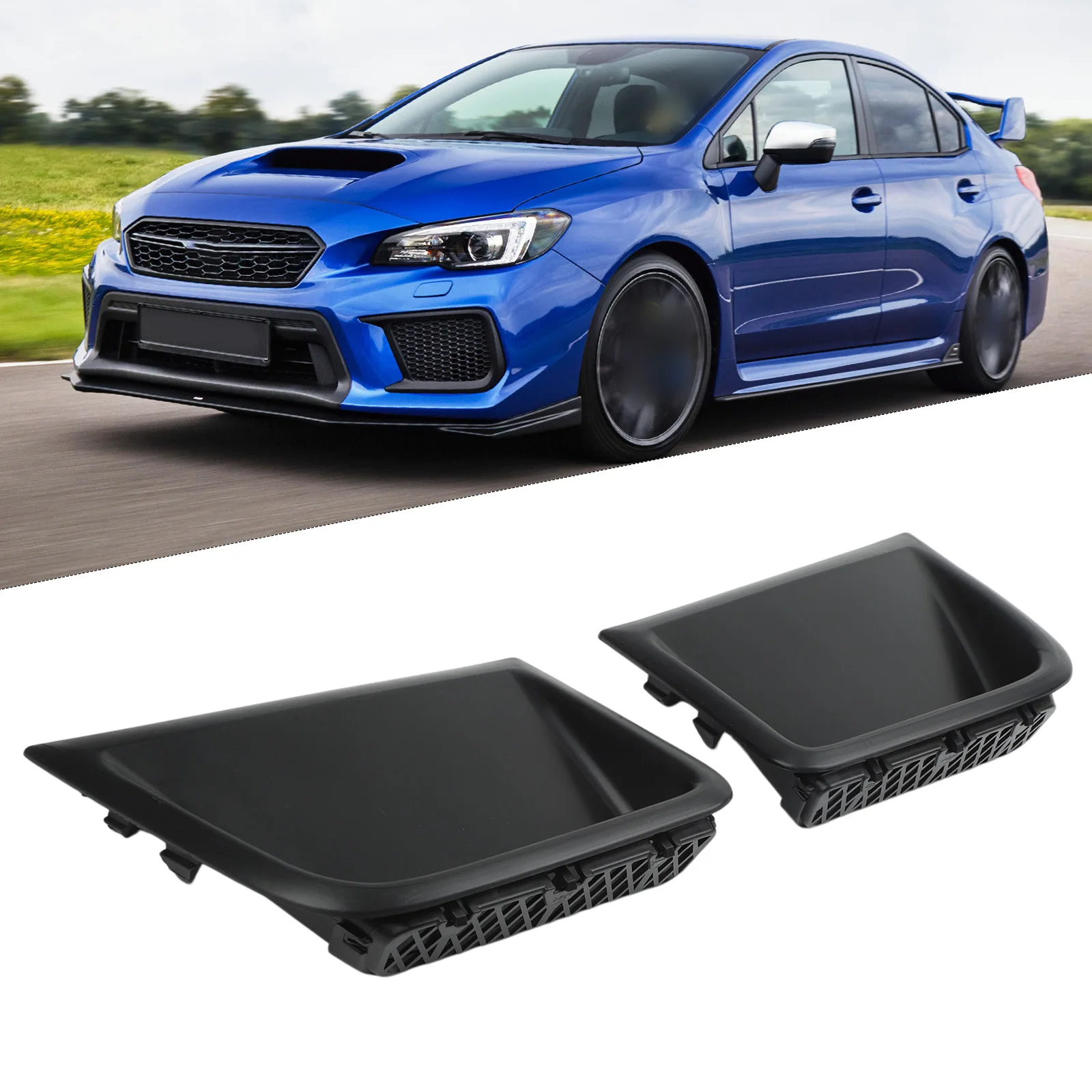 

Front Bumper Side Air Vent Trim Cover For Subaru=WRX STI 2008-2014 ABS Protection For 4-FLC-2715-RCF Manufacturer Part Number