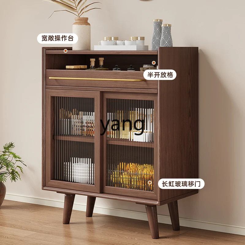 L'm'm Solid Wood Sideboard Integrated Wall Locker Wine Cupboard Household Storage Cabinet