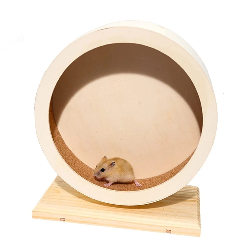 Hamster Running Wheel Wooden Belt Support Roller Running Rack Pet Supplies