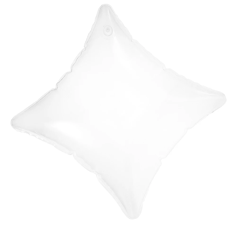 

Inflatable Pillow 50x50cm PVC Transparent Camping Cushion Lightweight Portable Outdoor Inserts Foldable Travel