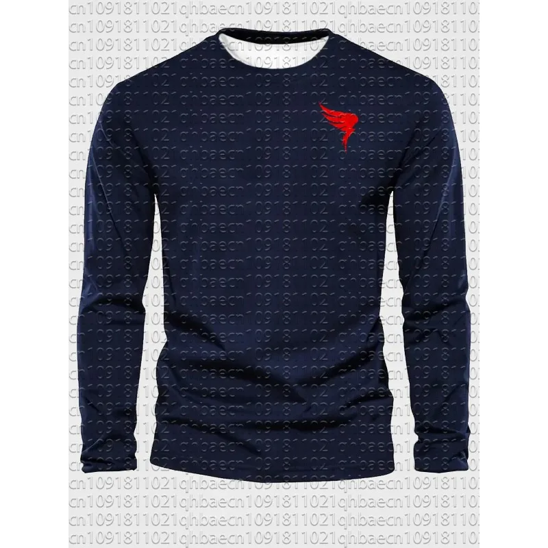 

Men's Loose T-shirt, Comfortable, Casual, Sporty, with Fashionable Print, Round Neck,long Sleeves,suitable for Motorcycle Riding