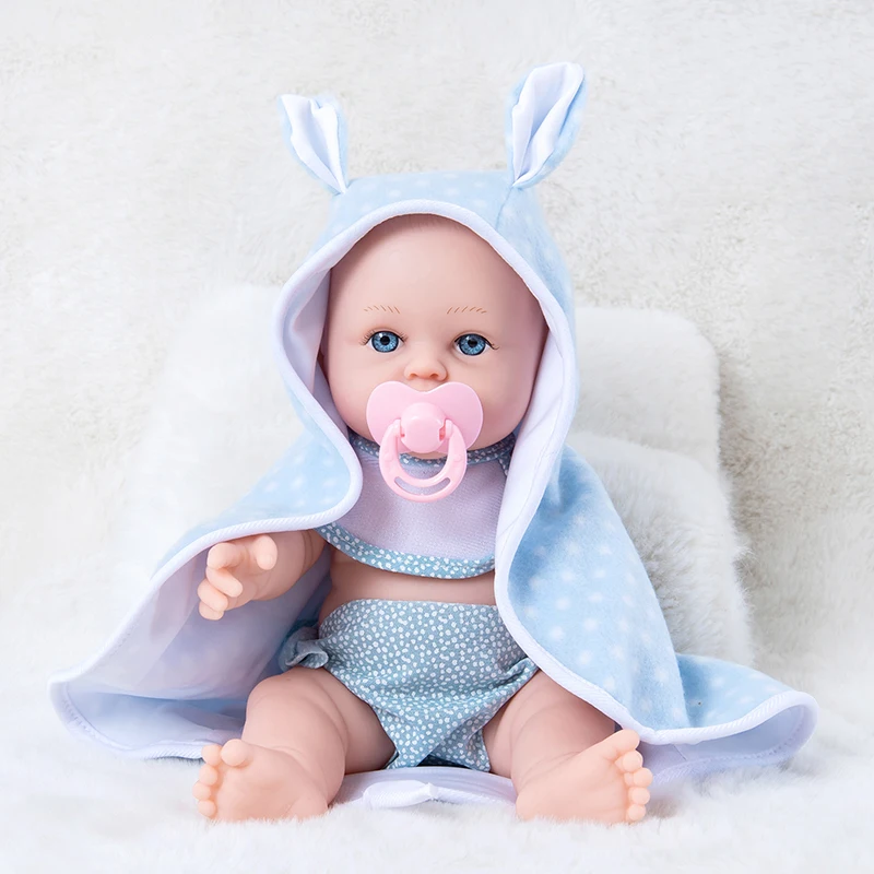 30cm odrodzona lalka trzymająca koc ubrania kojąca symulacja laleczka bobas emaliowana lalka dla dzieci miękka guma