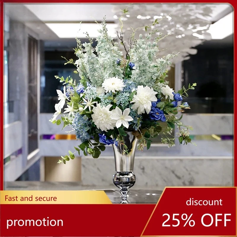PYH hotel lobby front desk villa shopping mall living room table high-end light luxury decorative flower ornaments