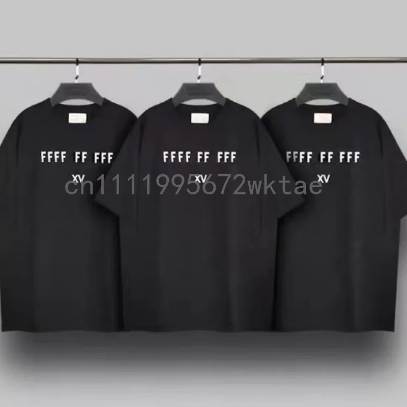 

Футболка мужская хлопковая классическая, с коротким рукавом, люксовый дизайн, с надписью на груди, коллекция Season 6, в стиле High Street