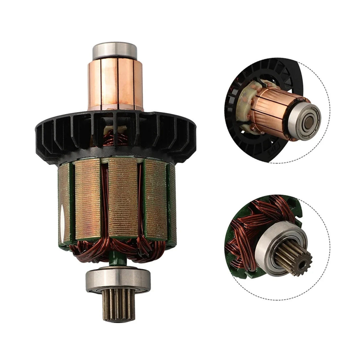 A002 1 مجموعة المحرك مع 4 قطعة فرشاة الكربون لأدوات DDF482 DHP482 619380-9 619583-5 المحرك مع فرشاة الكربون 194427-5 CB-440