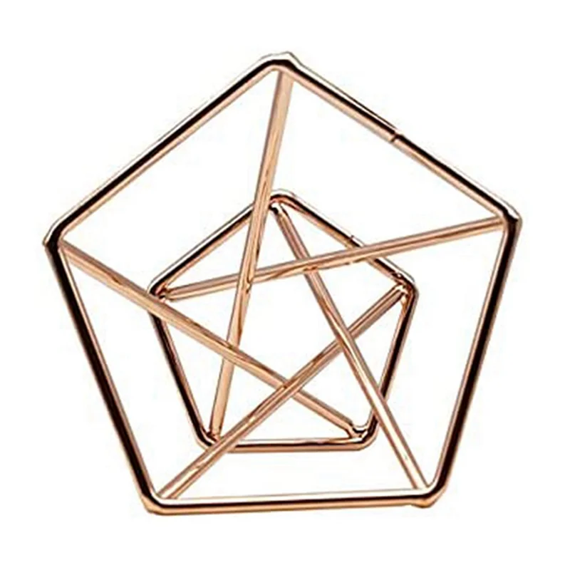 

ABUP-Pack 10 Air Plant Holder Air Plants Holders Tillandsias Display Air Purifying Plant Container Air Fern Stand, Rose Gold