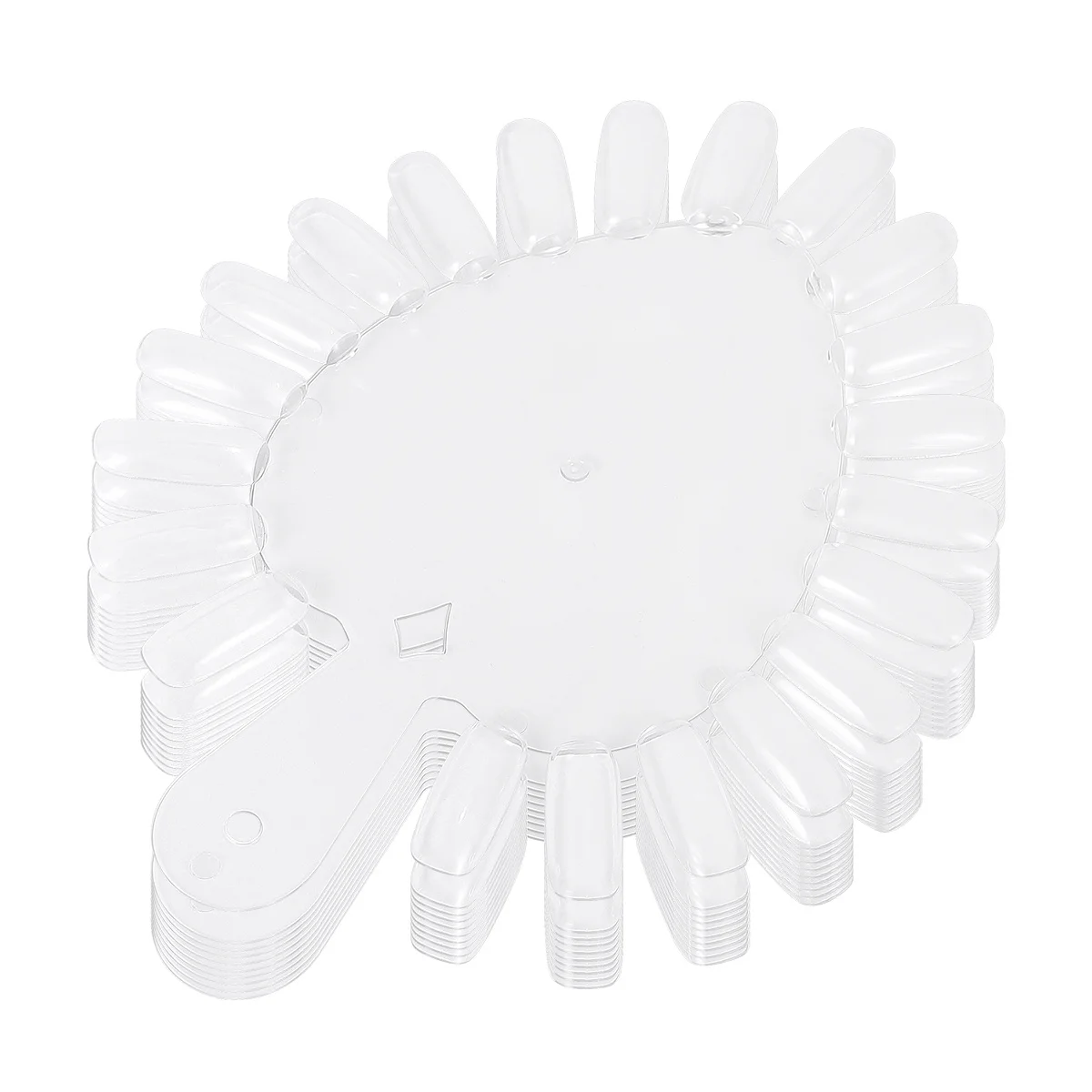 

Heart Shape Show Cards Manicure Salon Display Durable Premium Material Multi Color Use Decoration Transparent Nail Polish