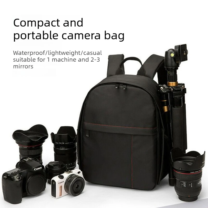 Camera Backpack Outdoor Water Resistant Photography Backpack, Multi Layer DSLR Camera Bag, Professional Photography Camera Bag