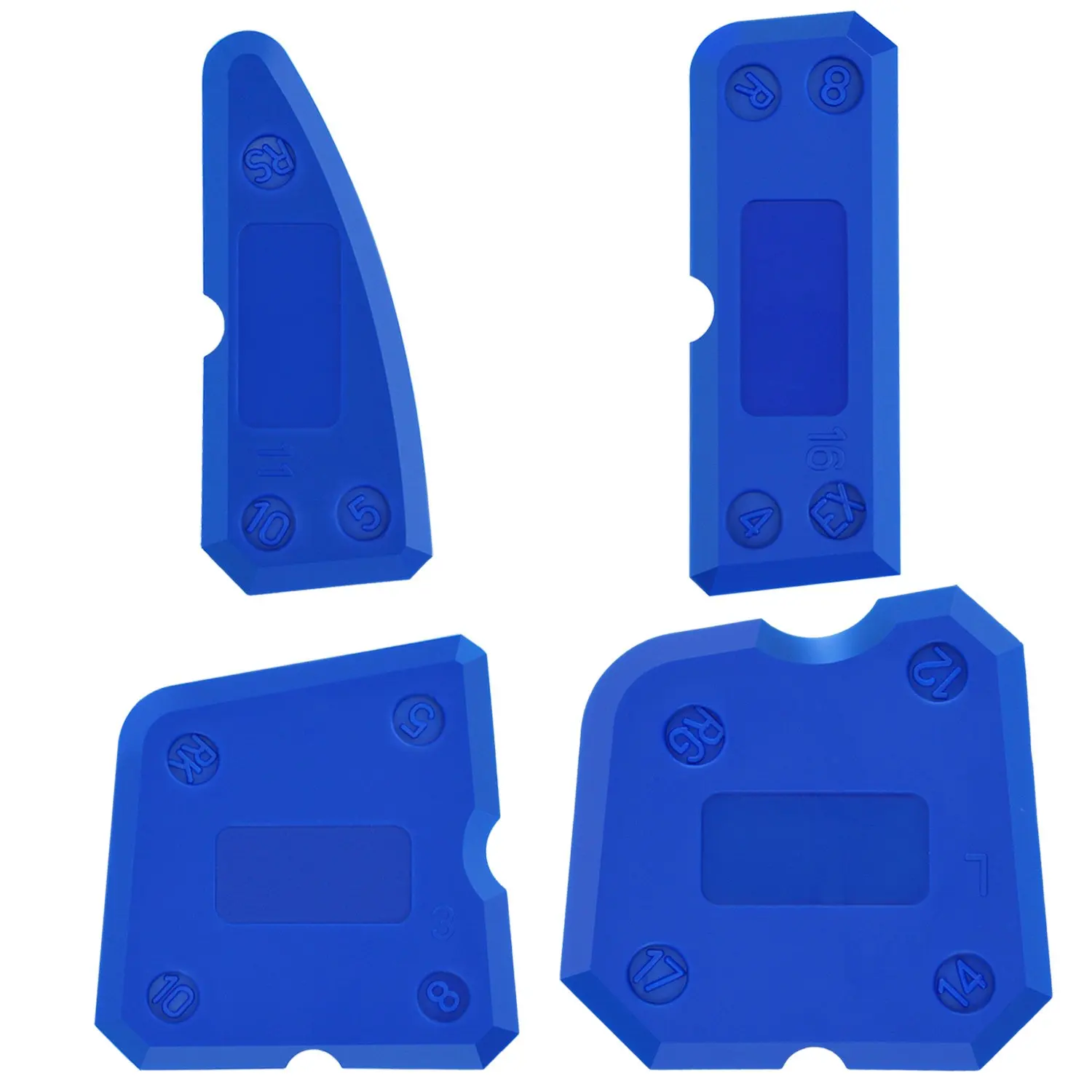 4Pcs Silicone Caulking Tool Set Silicone Sealant Grout Finishing Tool for Kitchen Bathroom Floor Sealant Sealing Caulk Tools Kit