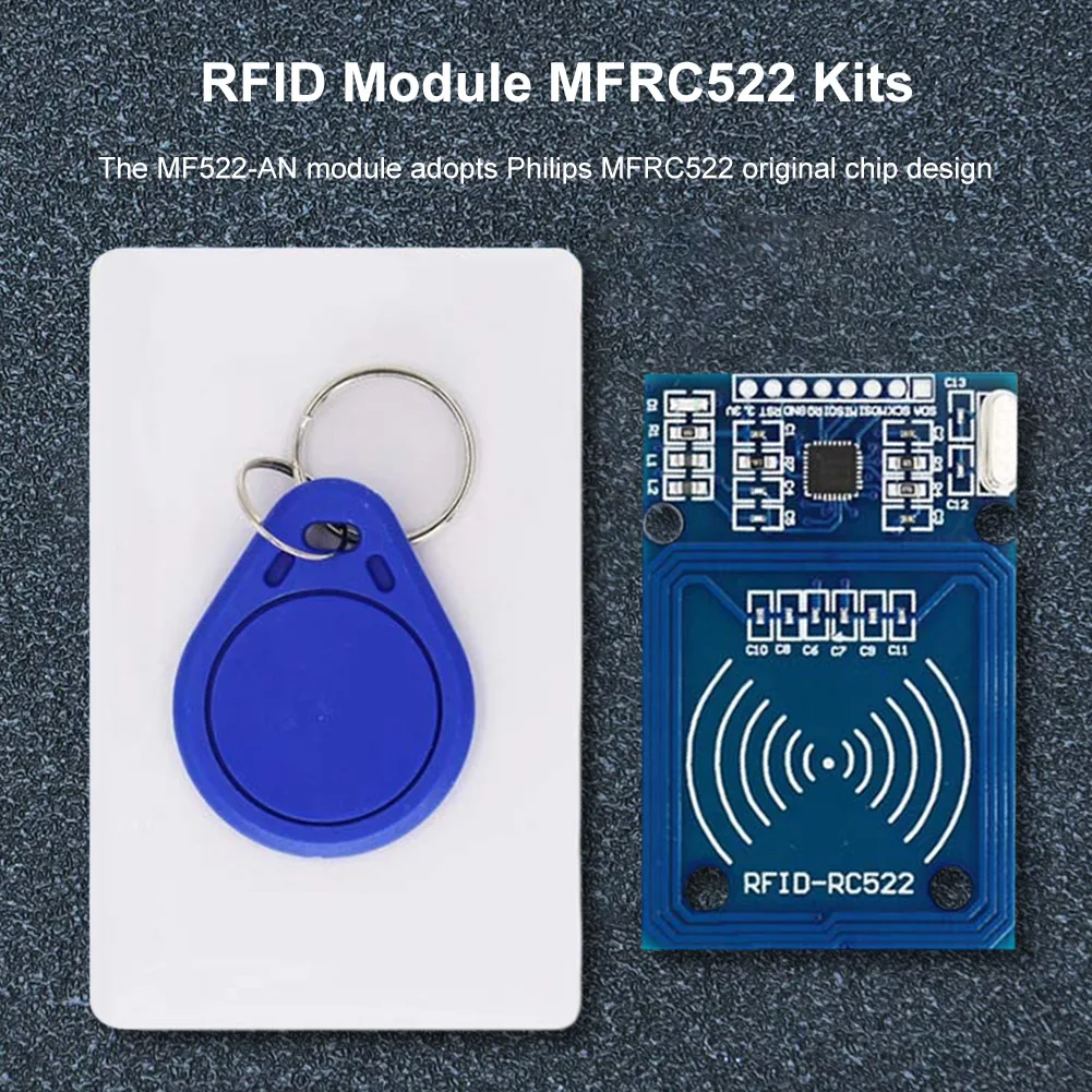 RFID IC Wireless Module MFRC-522 RFID RC522 Module 13.56MHz with Tags SPI Write Read Easy To Use Compact Size