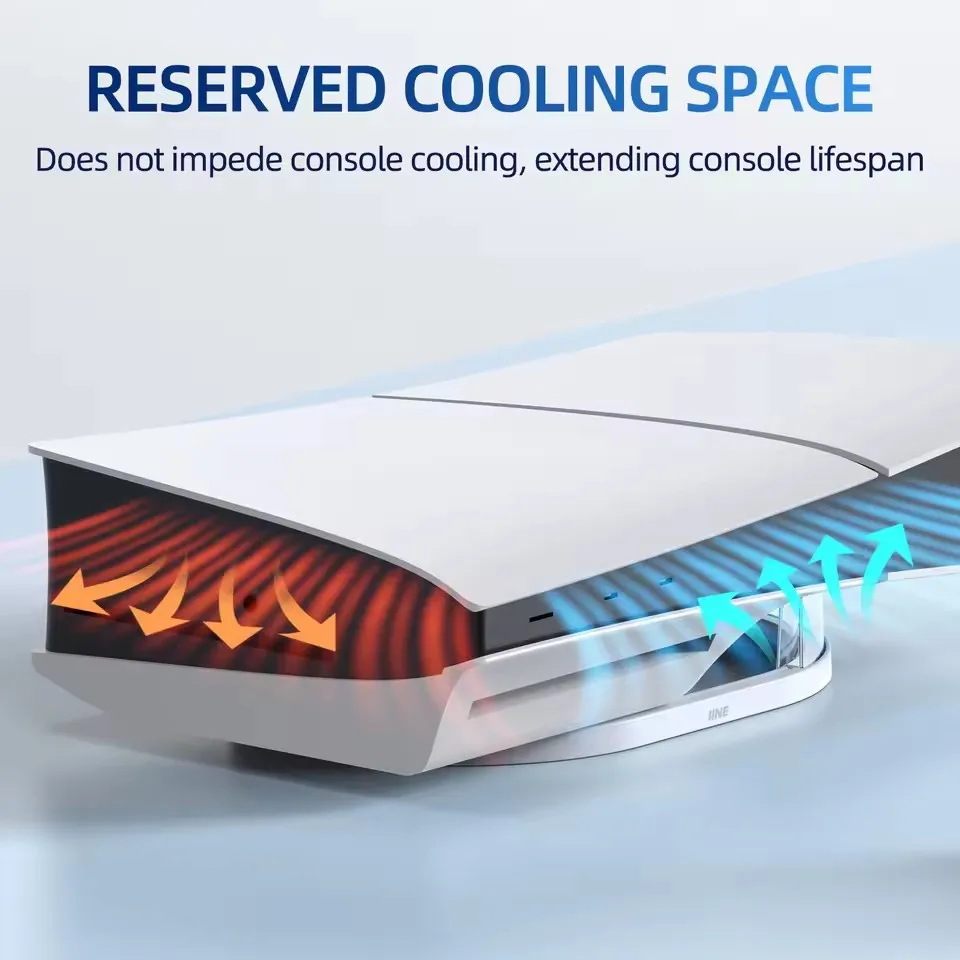 Support Horizontal IINE Compatible pour Console Sony PS5 Slim pour disque et édition numérique, installation facile, station d'accueil antidérapante et Anti-chute