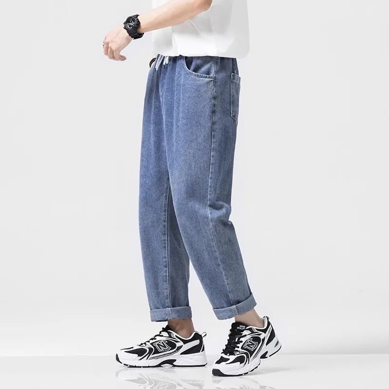 Jeans Men Wide Leg Cargo Pants Streetwear Baggy Men Korean Fashion Loose Straight Male Clothing Hip Hop Style Male Trousers