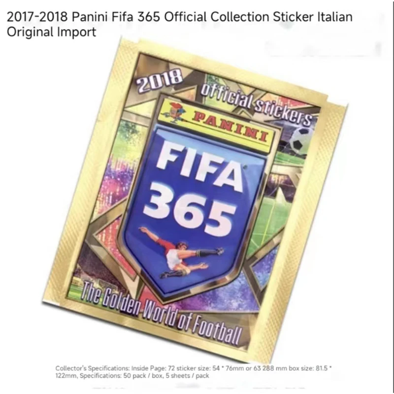 Panini Football League 2018 Fifa 365 Official Star Collection Sticker Game Toys Card Book; Whole Box Christmas Birthday Gift