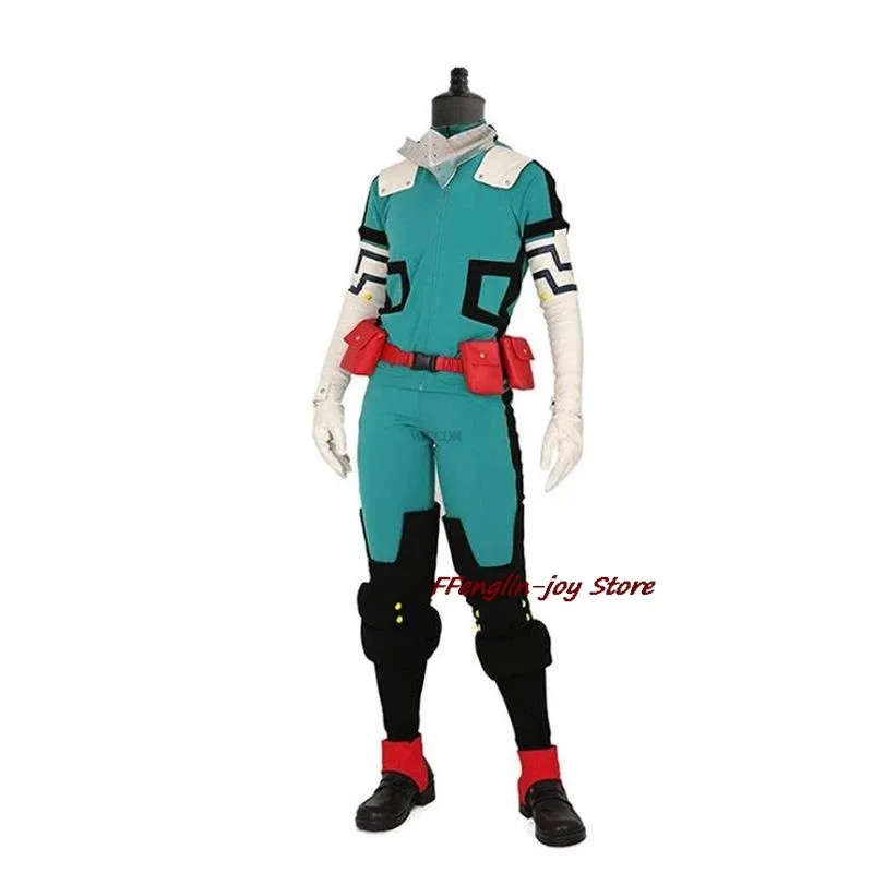 Kostum Cosplay Izuku Deku Battle Academia Unisex Set Wig Rambut Anime Ukuran XXXL 2025 yiyi Hero Midoriya