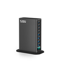 520w Mobile Phone Ultra-fast Fast Type C Chargers Type-c Multiple Charging Station  For iphone Samsung Huawei Traveling Charger