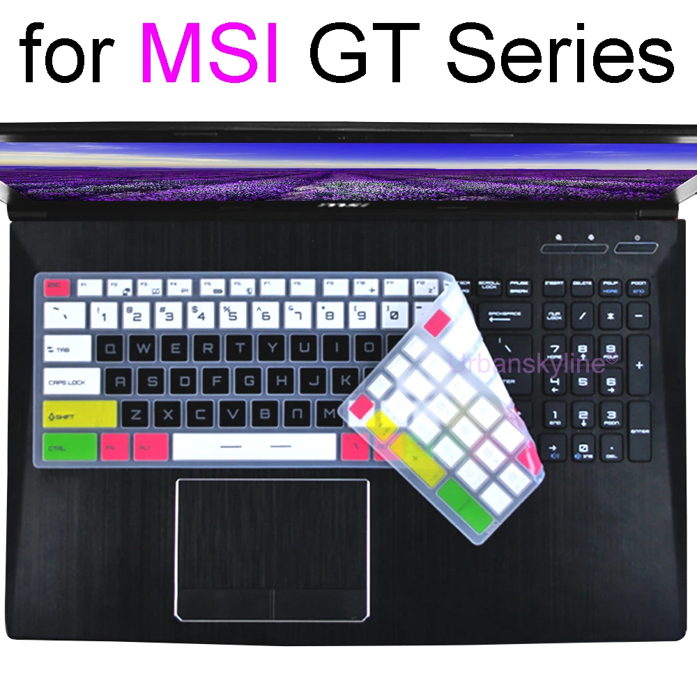 Keyboard Cover for MSI GT76 GT75 GT73VR GT780DX GT83VR GT72 GT70 GT63 GT62VR GT60 Gaming Silicone Laptop Skin Case 17 18