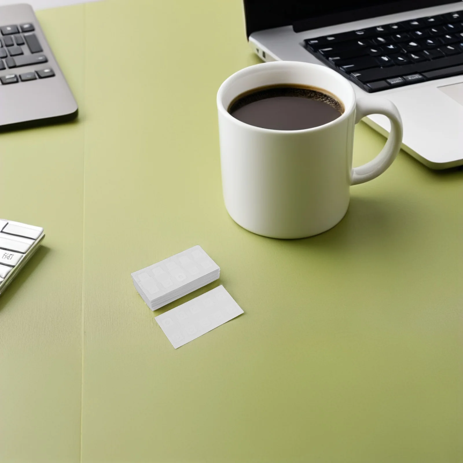 50 ورقة ملصقات تعزيز ثقب الموثق ذاتية اللصق لمكتب ألبوم المدرسة دوائر تعزيز ثقب الورق