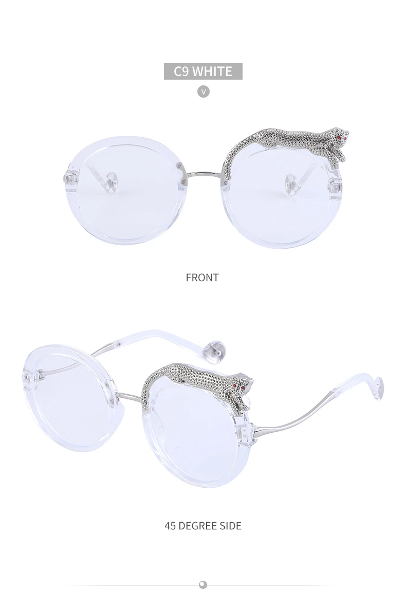 Runde Steampunk Sonnenbrille Damen 2026 Mode Luxusmarke Retro Sonnenbrillen für Damen Computer Anti-Blaulicht-Brillen – Detail 22