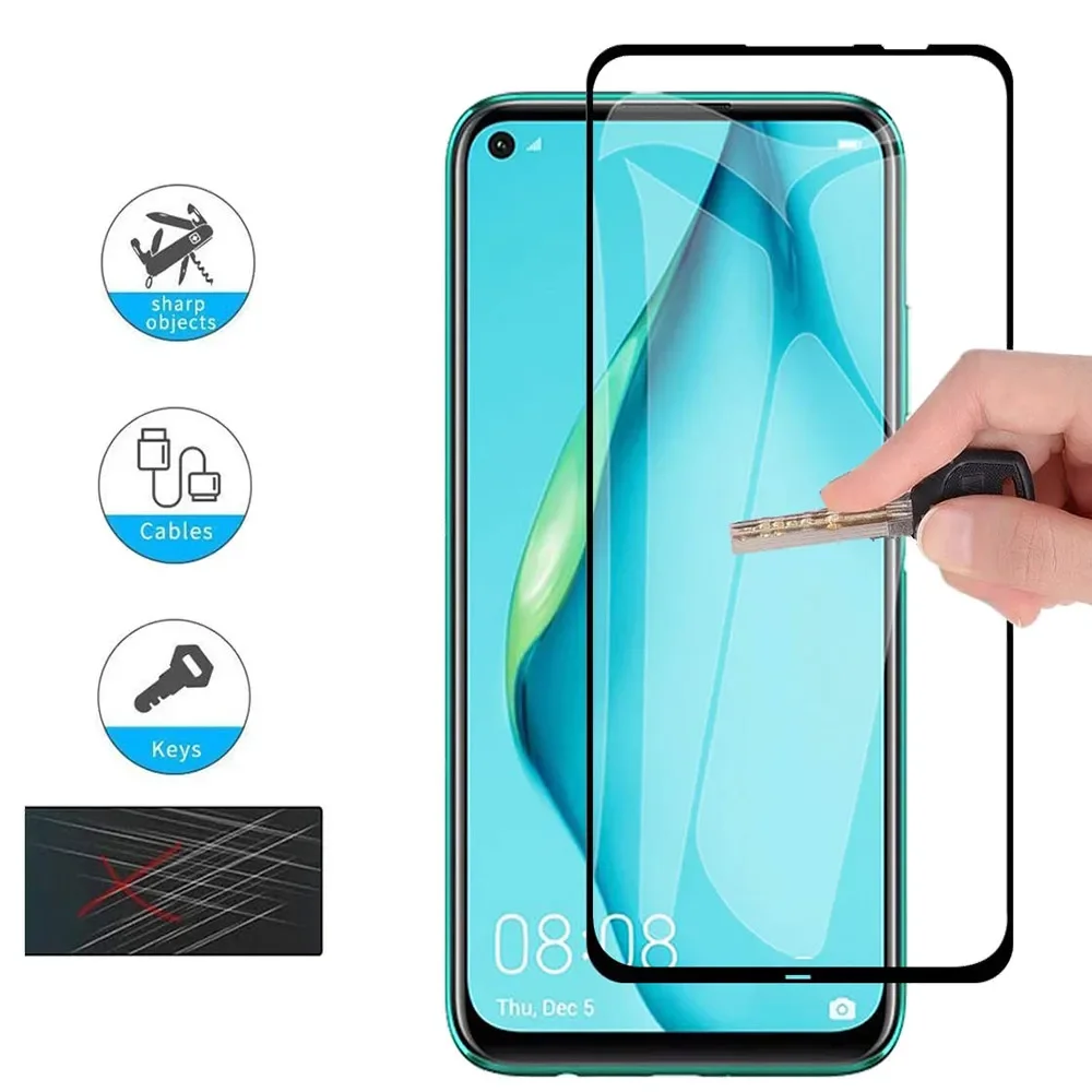 9H HD Tempered Glass Huawei P40 lite E Screen Protector Safty Glasses huavei P40lite P30 Pro P 40 Lite P40 E Armor Glass Film