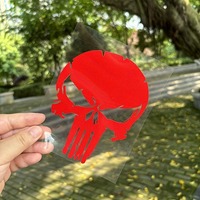 1PC Skull Motorcycle Stickers Waterproof Motocross Vinyl Decals Motorbike Fuel Tank Side Fairings Motorcycle Helmet Decoration