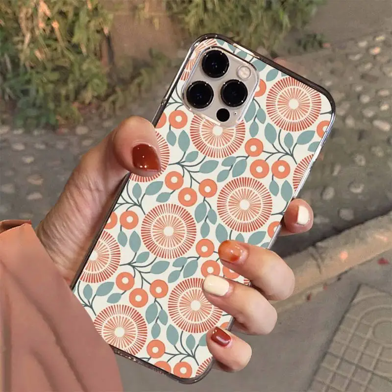 Multi Stem Orla Kiely Folio Phone Case For Iphone 7 8 Plus X Xr Xs 11 12 13 Se2020 Mini Mobile Iphones 14 Pro Max Case