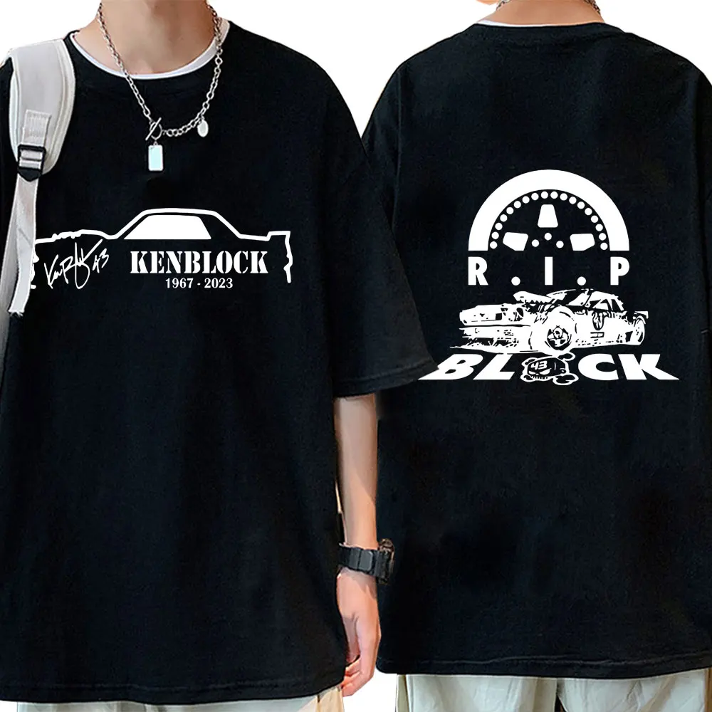 Ken Block 43 Graphics Print T Shirt Men's Harajuku Hip Hop T-shirt Pure Cotton o-neck High Quality Short Sleeve Streetwear