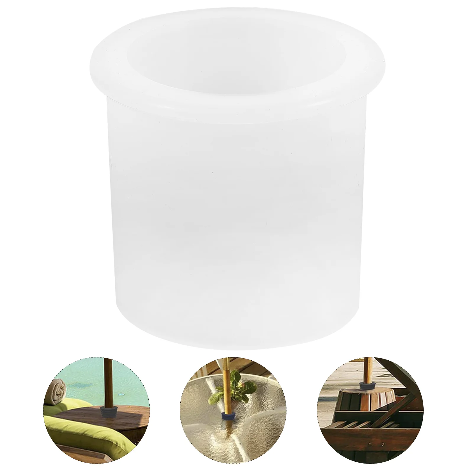 

2Pcs Umbrella Hole Plug Patio Table Parasol Plugs Durable Silicone Fixation Windproof Umbrella Hole Plug Silicone Plugs