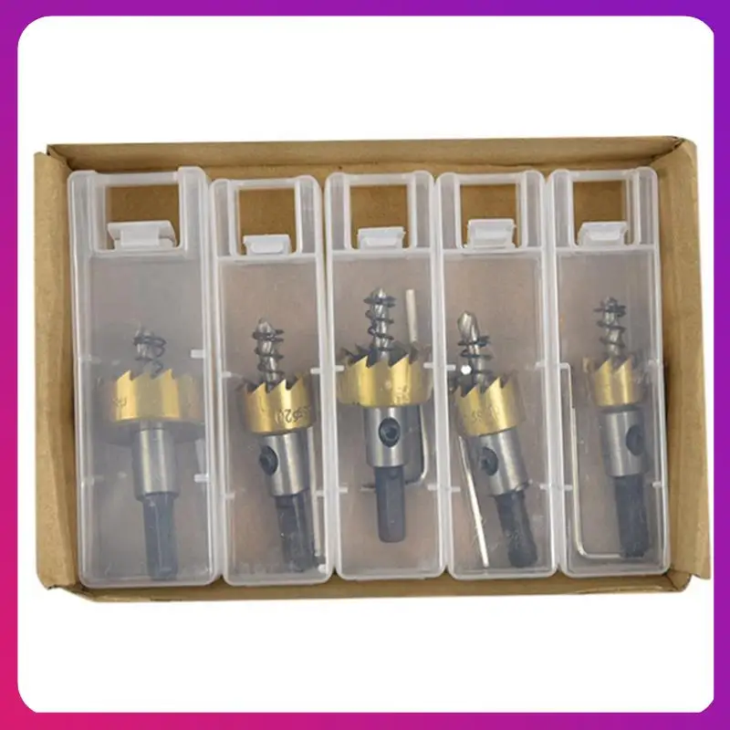 

5 шт., высокоскоростная стальная открывалка для сверл, многофункциональная открывалка для сверл, экстрактор круглых отверстий, металлическое отверстие