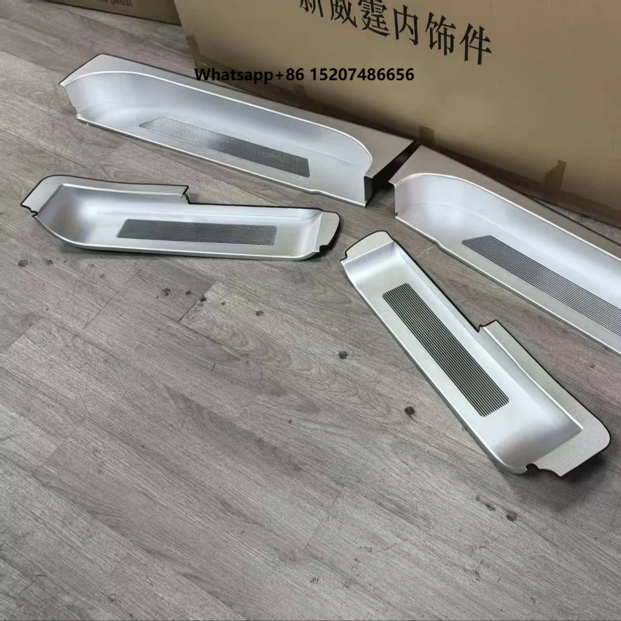 Auto Tuning Parts Car Accessories Interior Part Black Welcome Pedal for 、 Aluminum Alloy Led Door Sill Interior
