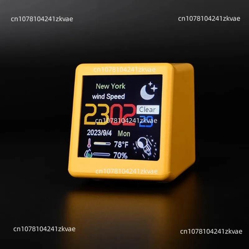 2024 New  for Weather Station Desktop Electronic Clock Weather Small TV Digital Ornament