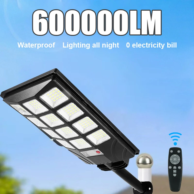 

600000LM Powerful Outdoor Solar Light LED Light Sensor Movement Waterproof External Solar Lamp For Outdoor Street Garden Patio