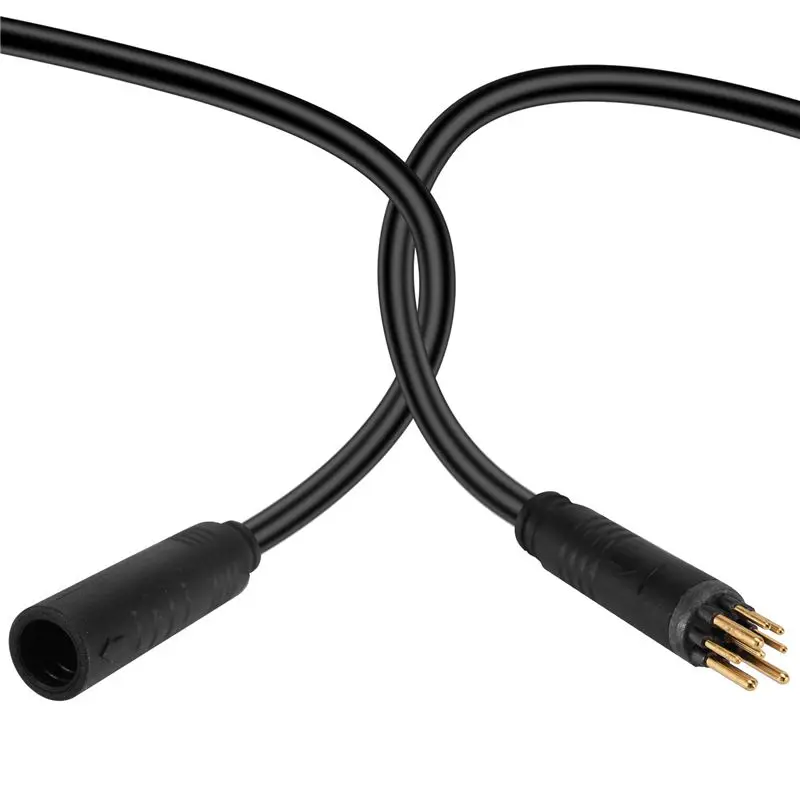 E-Bike Motor Extension Cable Waterproof 9 Pin 60Cm Motor Extension Cable Electric Bike Conversion Parts